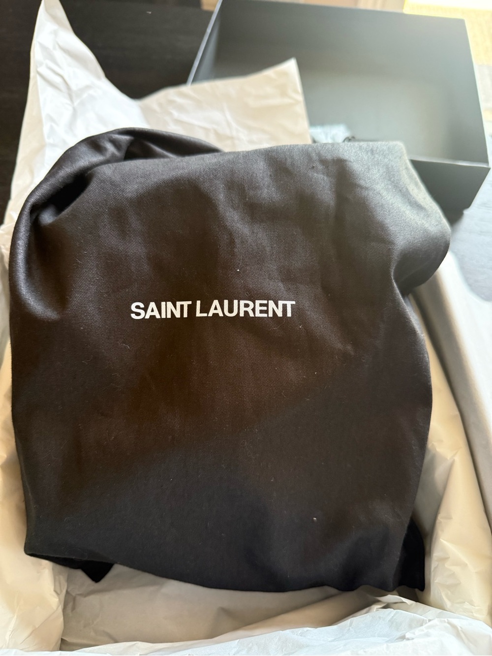 Saint Laurent Tan Quilted Leather Loulou Shoulder Bag with Gold YSL - Picture 8 of 11